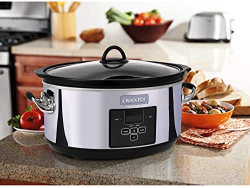 Crock-Pot 7 Quart Programmable Slow Cooker – Polished Platinum - Home Select 124