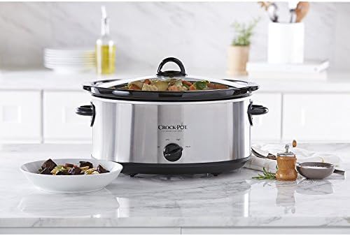 Crock-Pot 7 Quart Oval Manual Slow Cooker – Stainless Steel - Home Select 781