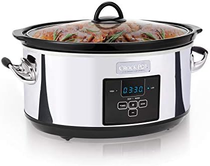 Crock-Pot 7 Quart Programmable Slow Cooker – Polished Platinum - Home Select 124