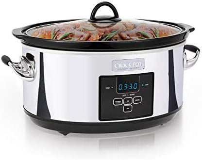 Crock-Pot 7 Quart Programmable Slow Cooker – Polished Platinum - Home Select 124