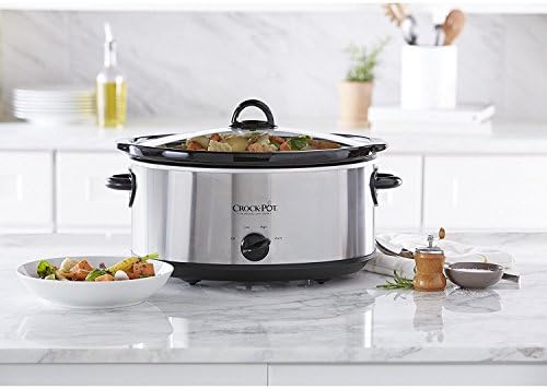 Crock-Pot 7 Quart Oval Manual Slow Cooker – Stainless Steel - Home Select 781
