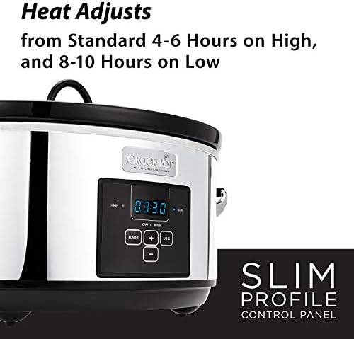 Crock-Pot 7 Quart Programmable Slow Cooker – Polished Platinum - Home Select 124