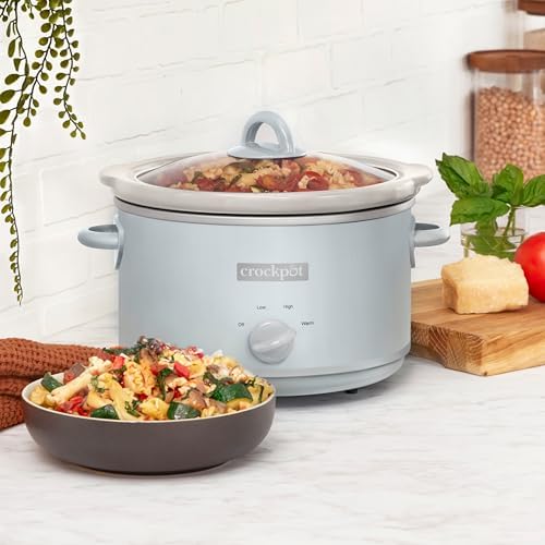 Crock-Pot 4.5 Quart Manual Slow Cooker – Macaroon Blue - Home Select 432