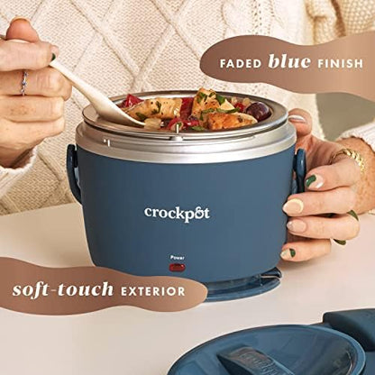Crock-Pot Electric Lunch Box Food Warmer 20oz – Faded Blue - Home Select 483