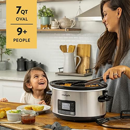 Crock-Pot 7 Quart Portable Programmable Slow Cooker with Timer - Home Select 646