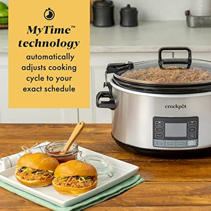 Crock-Pot 7 Quart Portable Programmable Slow Cooker with Timer - Home Select 646
