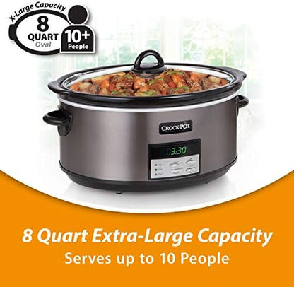 Crock-Pot 8 Quart Programmable Slow Cooker with Auto Warm - Home Select 830