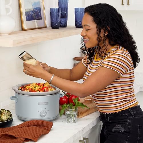 Crock-Pot 4.5 Quart Manual Slow Cooker – Macaroon Blue - Home Select 432