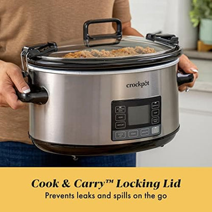 Crock-Pot 7 Quart Portable Programmable Slow Cooker with Timer - Home Select 646