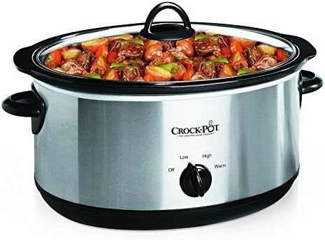 Crock-Pot 7 Quart Oval Manual Slow Cooker – Stainless Steel - Home Select 781