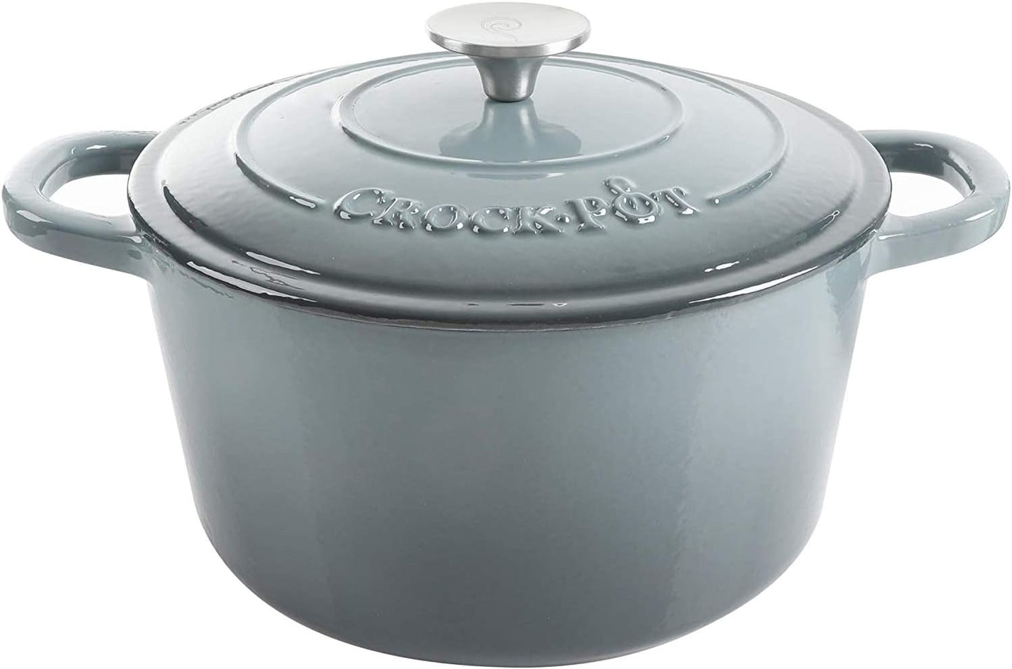 Crock-Pot 3 Quart Enameled Cast Iron Dutch Oven – Aqua - Home Select 681