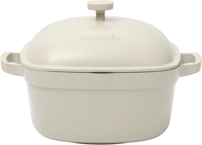 Crock-Pot 3 Quart Enameled Cast Iron Dutch Oven – Aqua - Home Select 681