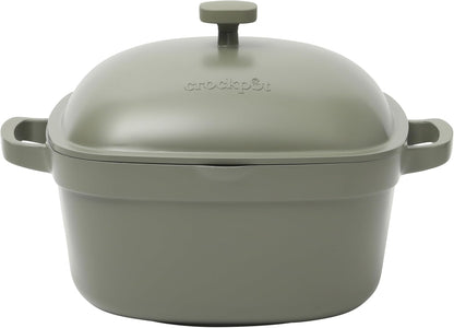 Crock-Pot 3 Quart Enameled Cast Iron Dutch Oven – Aqua - Home Select 681