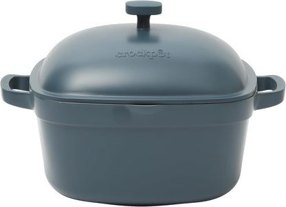 Crock-Pot 3 Quart Enameled Cast Iron Dutch Oven – Aqua - Home Select 681